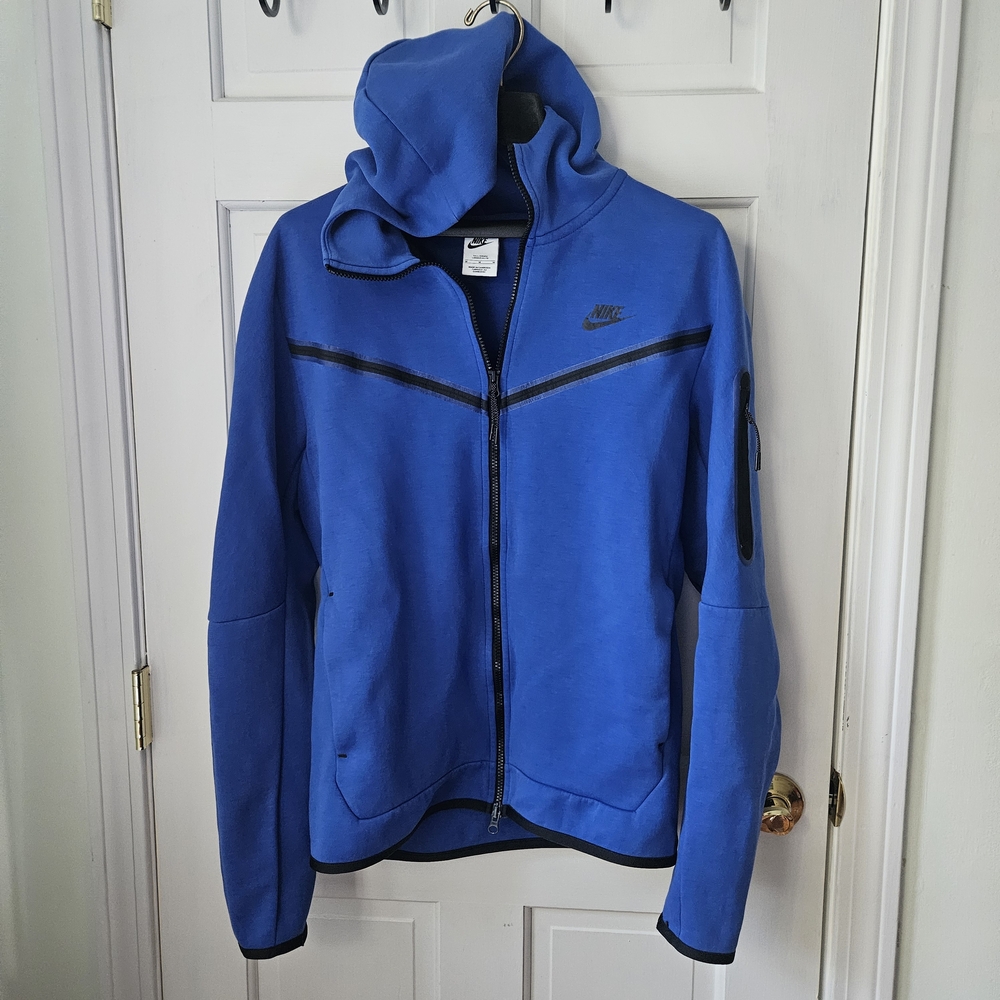 Nike Tech Hoodie in Blue and Black